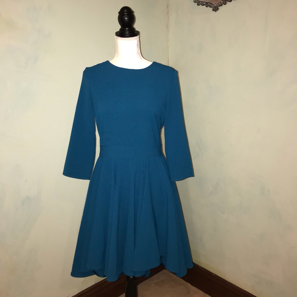 ASOS Blue Pleated Skater Dress 👗